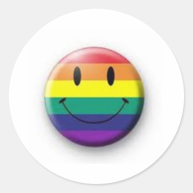 rainbow face stickers (Front)