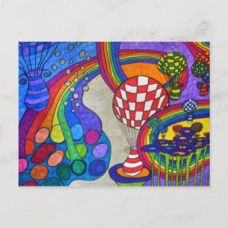 Rainbow Factory Postcard
