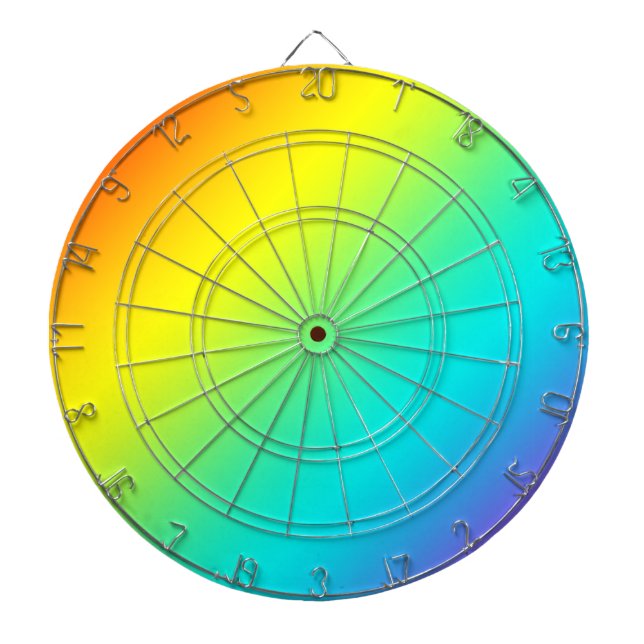 rainbow fade dart board (Front)