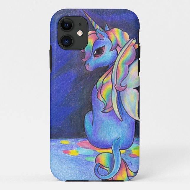 Rainbow Faerie Unicorn Case-Mate iPhone Case (Back)