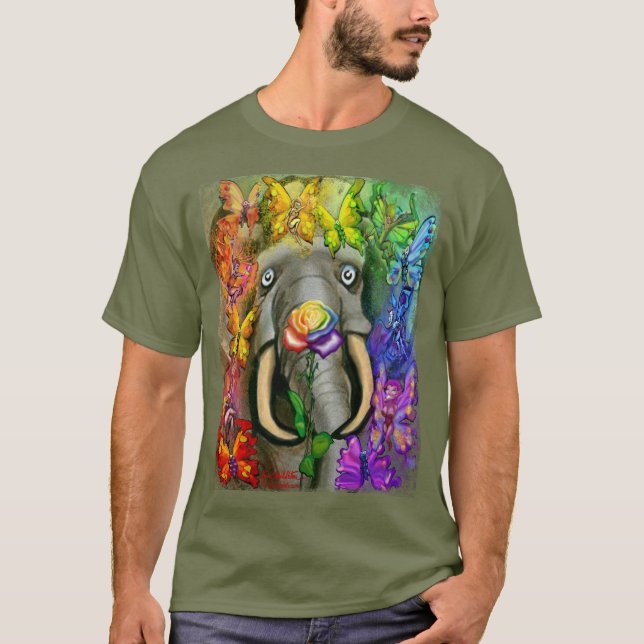 Rainbow Faeries Roses T-Shirt (Front)