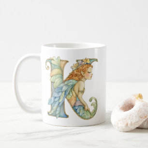 Rainbow Fairy Initial 'K' Coffee Mug
