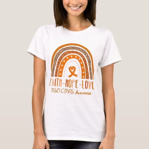 Rainbow Faith Hope Love RSD CRPS Awareness T_Shirt