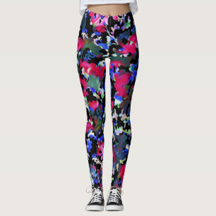 Rainbow Fall Leaves Leggings
