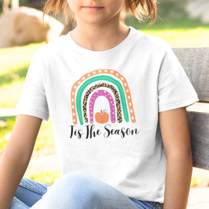 Rainbow Fall Thanksgiving Shirt, Autumn Fall Tee