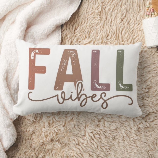 Rainbow Fall Vibes Lumbar Pillow (Blanket)