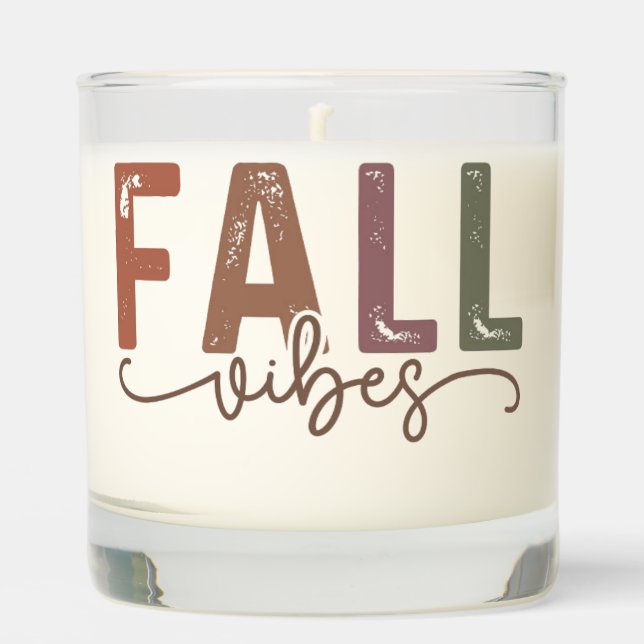 Rainbow Fall Vibes Scented Candle (Front)