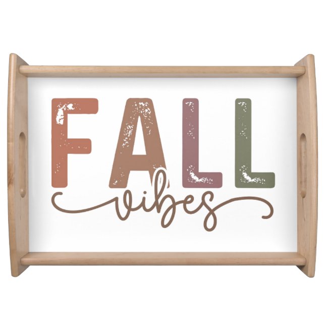 Rainbow Fall Vibes Serving Tray (Front)
