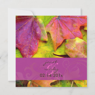 Rainbow Fall Wedding Invitations