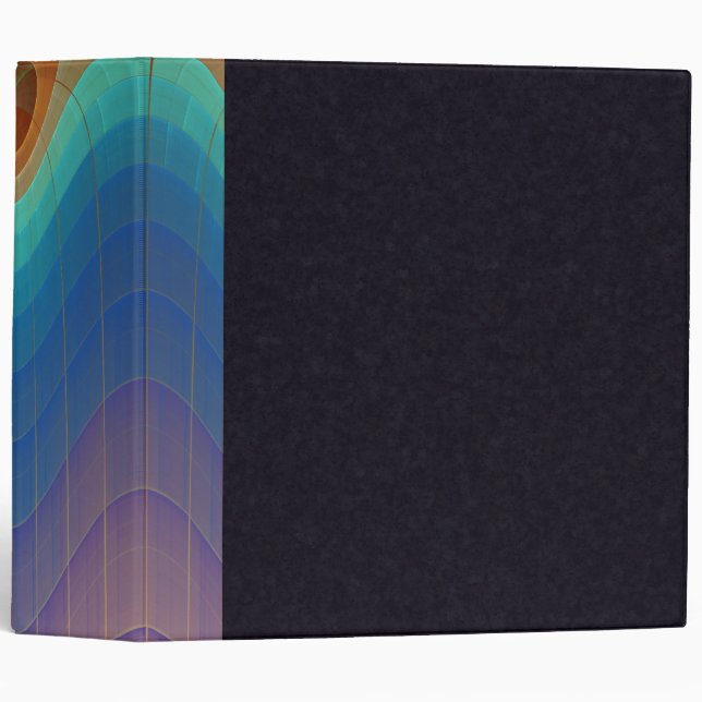 Rainbow Falls Abstract Art Binder (Front/Spine)