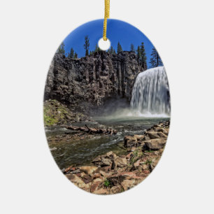 Rainbow Falls Ceramic Ornament