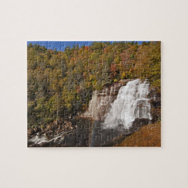 Rainbow Falls in Gorges State Park in North Jigsaw Puzzle (Horizontal)