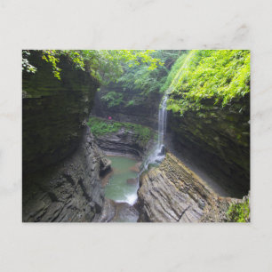 Rainbow Falls, Watkins Glen State Park, New York Postcard