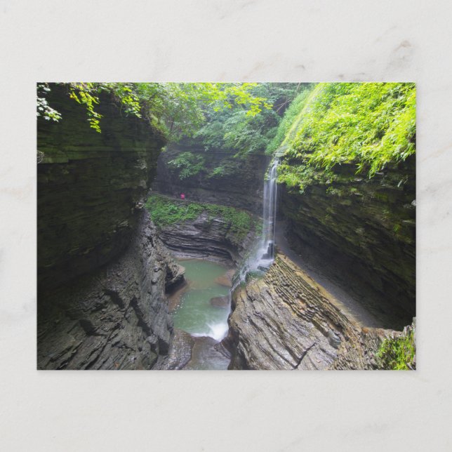 Rainbow Falls, Watkins Glen State Park, New York Postcard (Front)