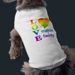 Rainbow Family pet clothing<br><div class="desc">"Love makes a family". See my store for more items with this design.</div>
