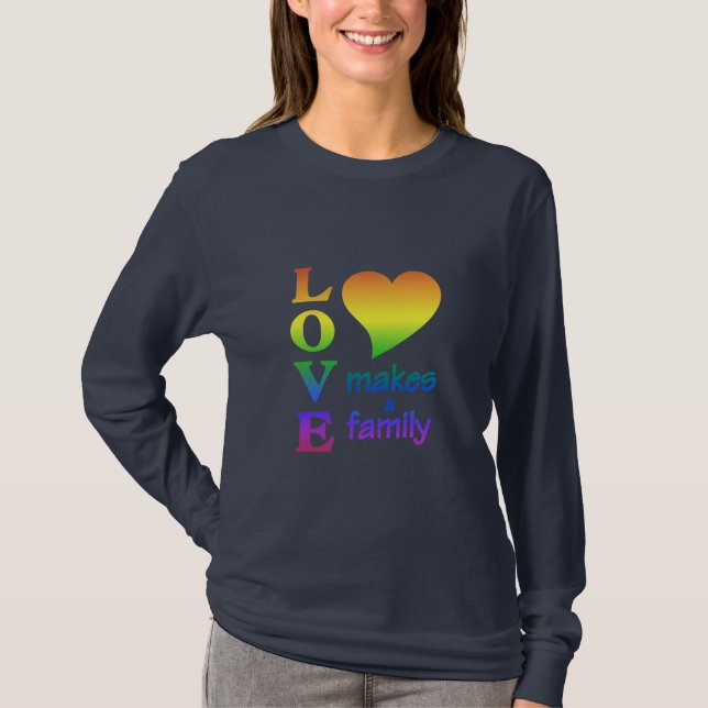 RAINBOW FAMILY shirt - choose style & color (Front)