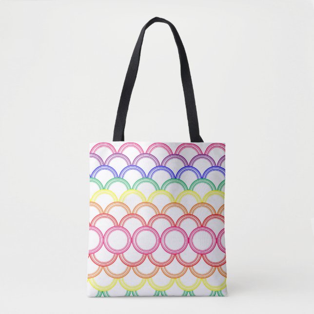 Rainbow Fans Tote Bag (Front)
