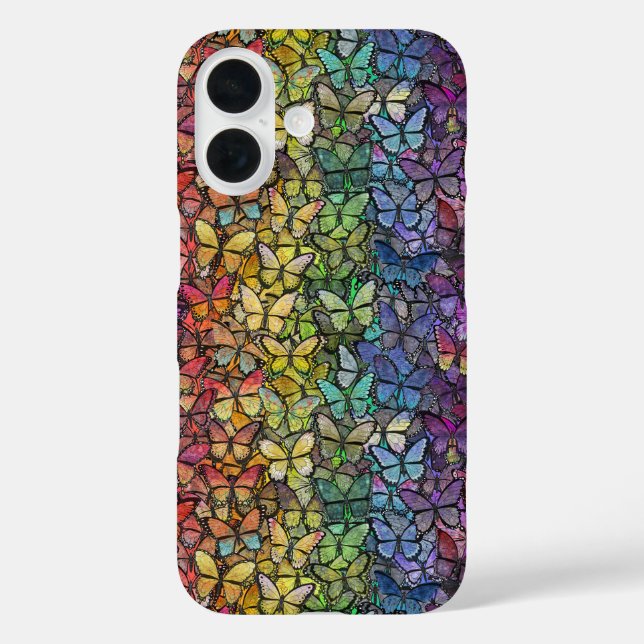 rainbow fantasy butterflies Case-Mate iPhone case (Back)