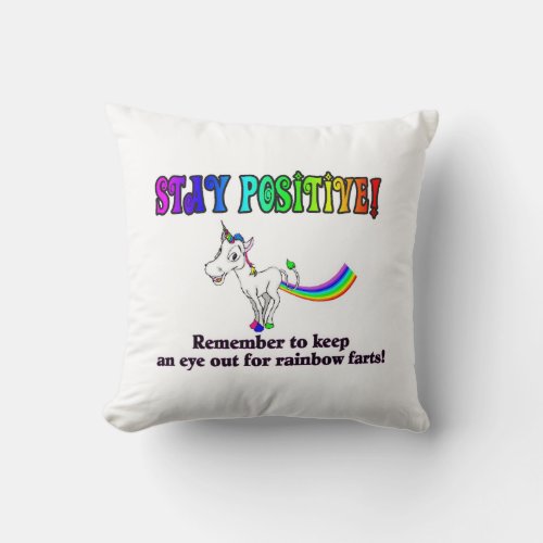 Rainbow Fart Pillow