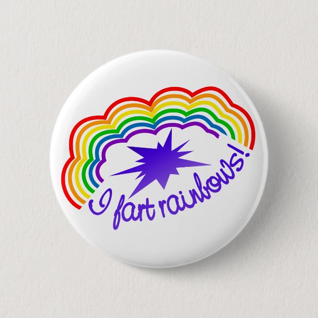 Rainbow Farts button (Front)