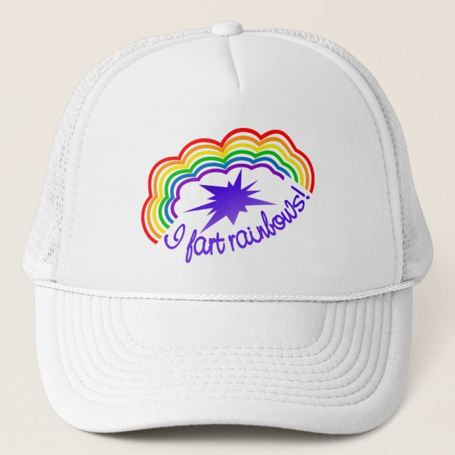 Rainbow Farts hat - choose color (Front)