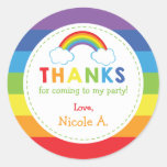 Rainbow Favor Tags / Rainbow Stickers at Zazzle