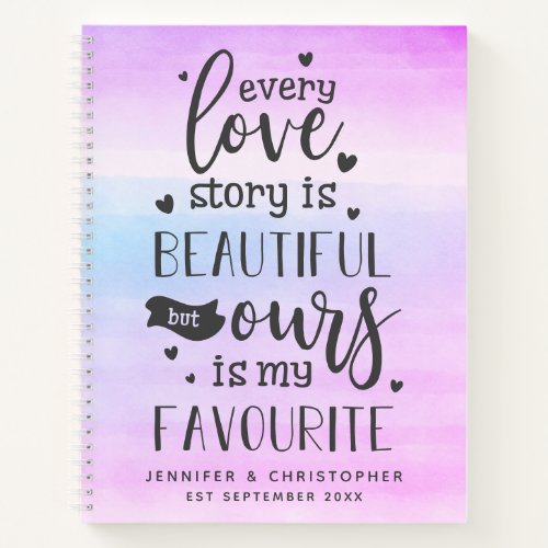 Rainbow Favorite Love Story Couples Scrapbook Not Notebook