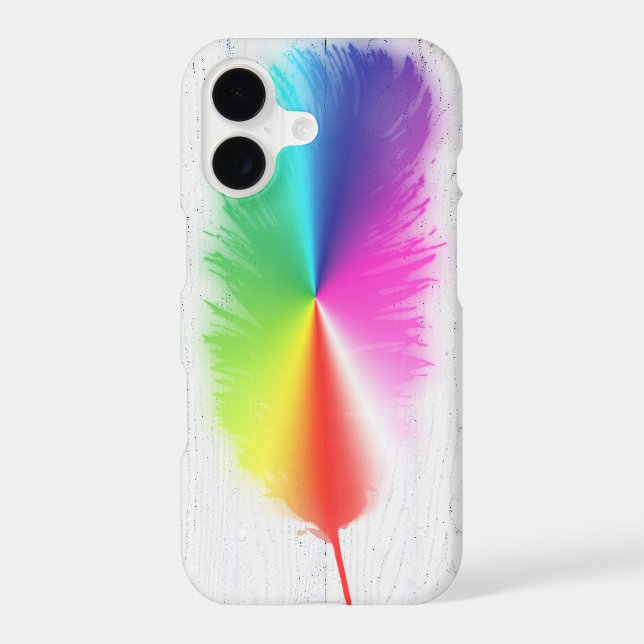 Rainbow Feather Case-Mate iPhone Case (Back)