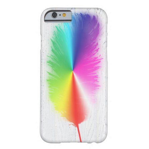 Rainbow Feather Barely There iPhone 6 Case