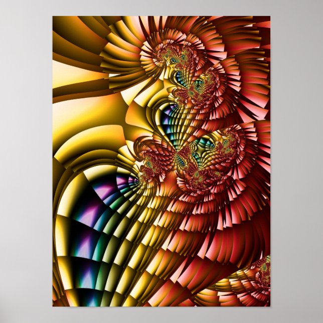 Rainbow Feathers Poster (Front)