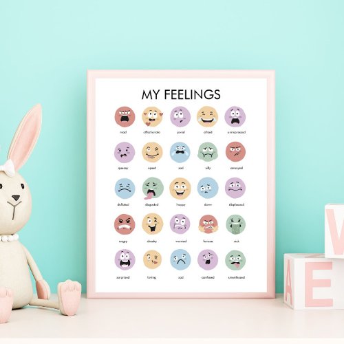 Rainbow Feelings Emotions Classroom Decor