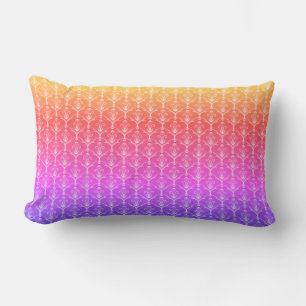 Rainbow Feur-de-lis Pattern Pillow