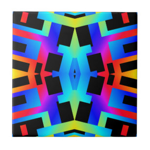 Rainbow Filiorus Ceramic Tile