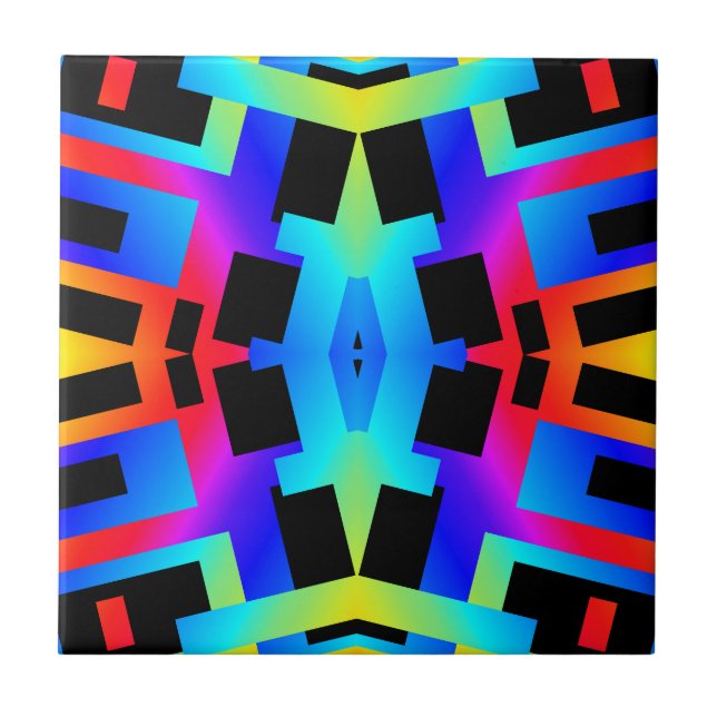 Rainbow Filiorus Ceramic Tile (Front)