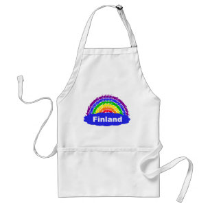 Rainbow Finland apron