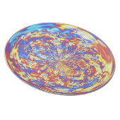 Rainbow Fire Muted Dinner Plate (Right Side)
