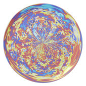 Rainbow Fire Muted Dinner Plate (Front)