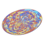 Rainbow Fire Muted Dinner Plate (Left Side)