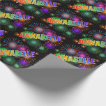 [ Thumbnail: Rainbow First Name "Annabelle" + Fireworks Wrapping Paper ]
