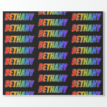 [ Thumbnail: Rainbow First Name "Bethany"; Fun & Colorful Wrapping Paper ]