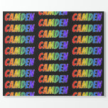 [ Thumbnail: Rainbow First Name "Camden"; Fun & Colorful Wrapping Paper ]