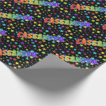 [ Thumbnail: Rainbow First Name "Cassandra" + Stars Wrapping Paper ]