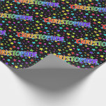 [ Thumbnail: Rainbow First Name "Christopher" + Stars Wrapping Paper ]
