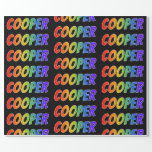 [ Thumbnail: Rainbow First Name "Cooper"; Fun & Colorful Wrapping Paper ]