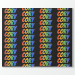 [ Thumbnail: Rainbow First Name "Cory"; Fun & Colorful Wrapping Paper ]
