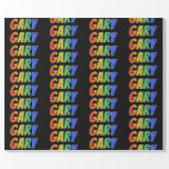 [ Thumbnail: Rainbow First Name "Gary"; Fun & Colorful Wrapping Paper ]