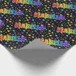 [ Thumbnail: Rainbow First Name "Isabella" + Stars Wrapping Paper ]