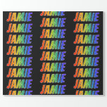 [ Thumbnail: Rainbow First Name "Jamie"; Fun & Colorful Wrapping Paper ]