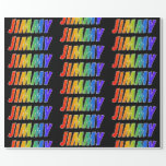 [ Thumbnail: Rainbow First Name "Jimmy"; Fun & Colorful Wrapping Paper ]