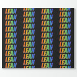 [ Thumbnail: Rainbow First Name "Leah"; Fun & Colorful Wrapping Paper ]